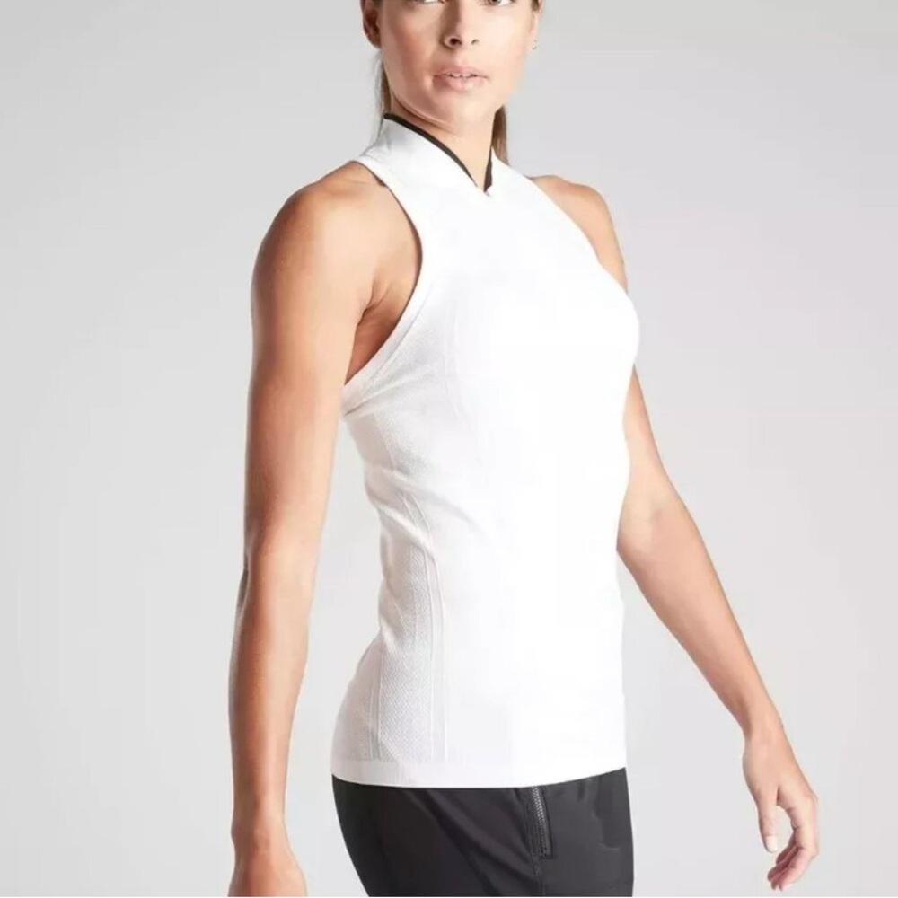 White Sleeveless High-Neck Women’s Top - Brand Unspecified